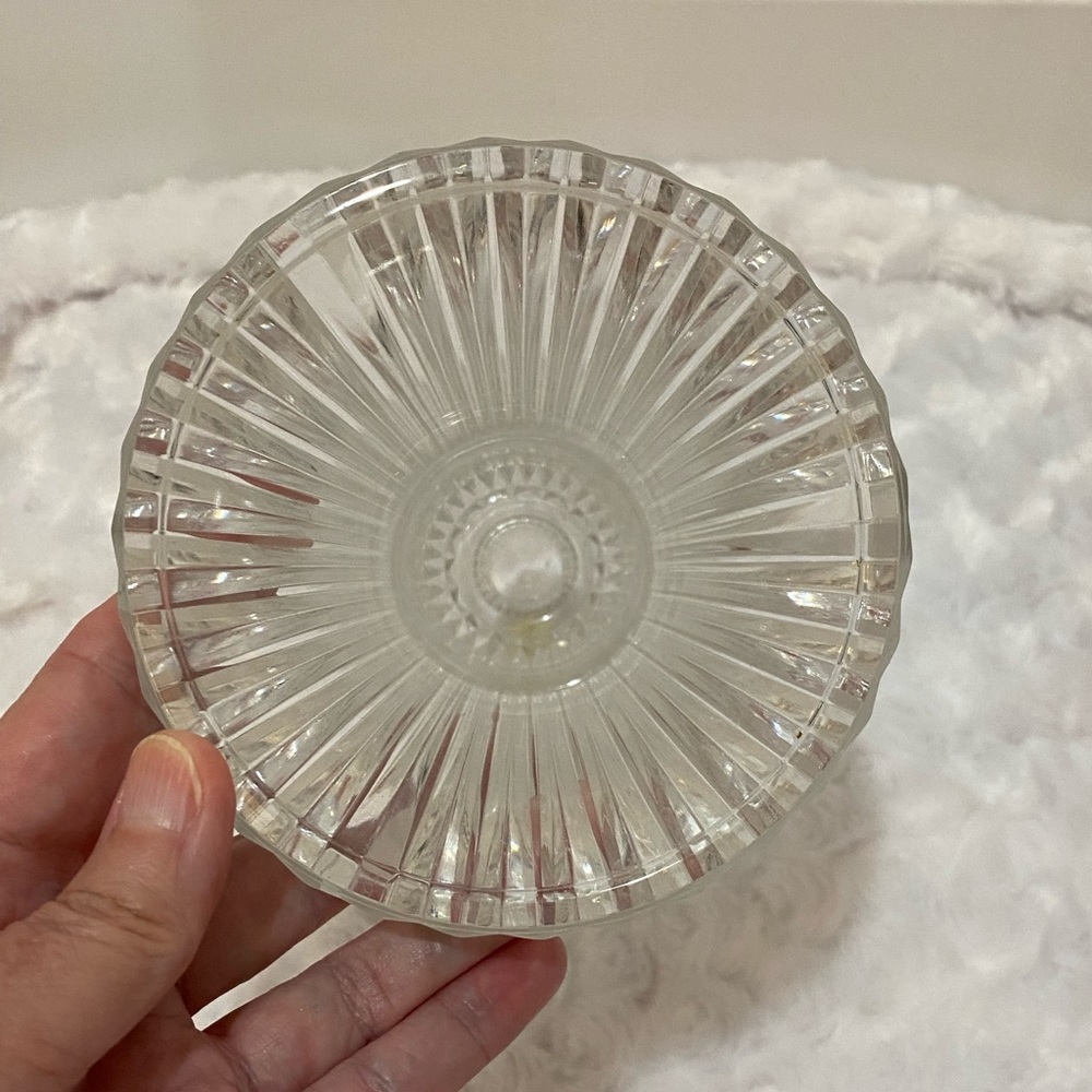 PartyLite Vienna Waltz Crystal Vase & Candle Holder - Like New - Picture 2 of 7